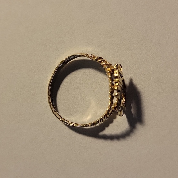 Nike Gold Filigree Ring Vintage - Picture 3 of 14